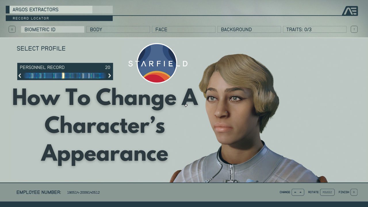 Starfield How To Change Character Appearance Earlygame