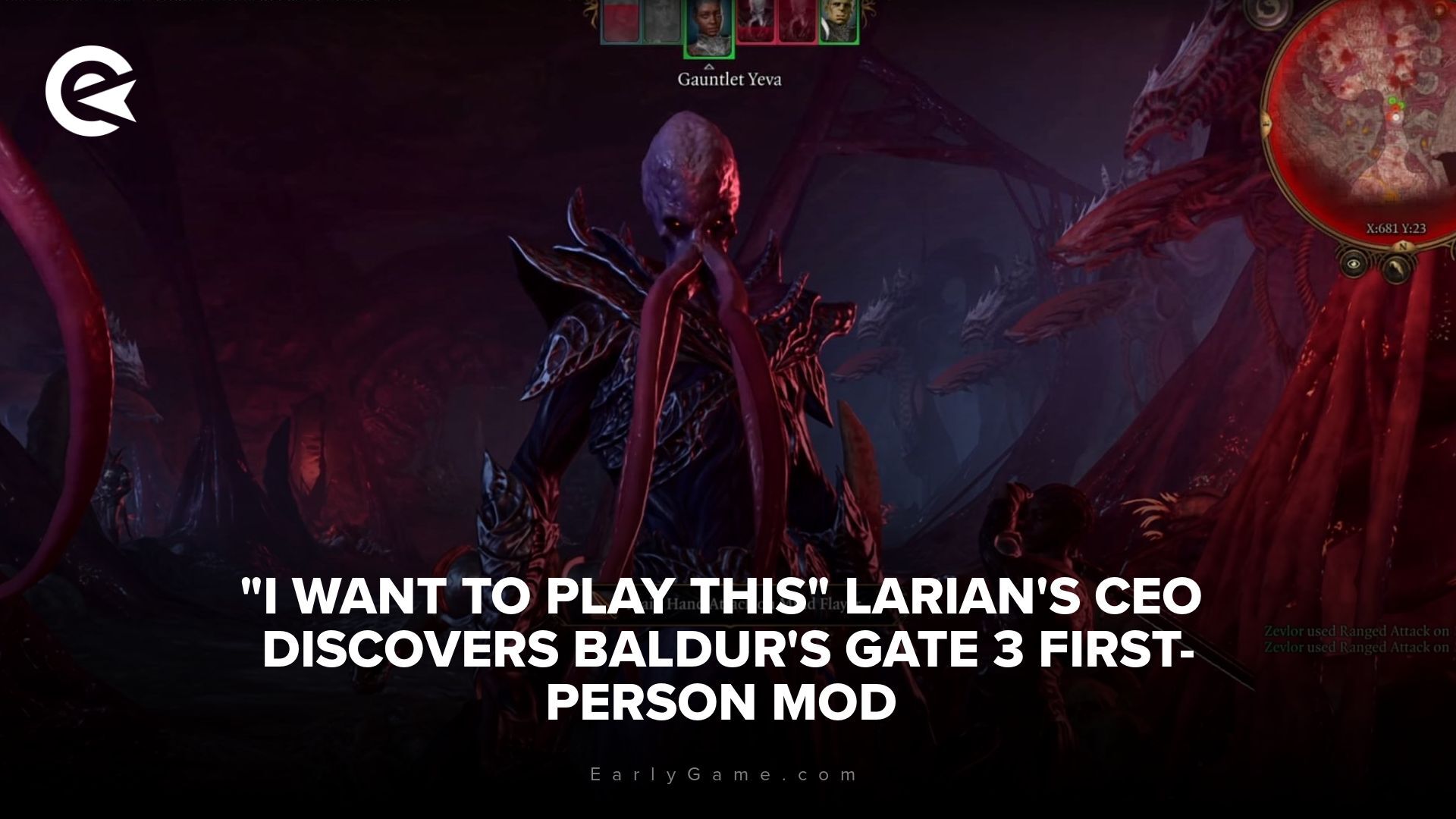 "I want to play this" Larian's CEO discovers Baldur's Gate 3 first-person mod