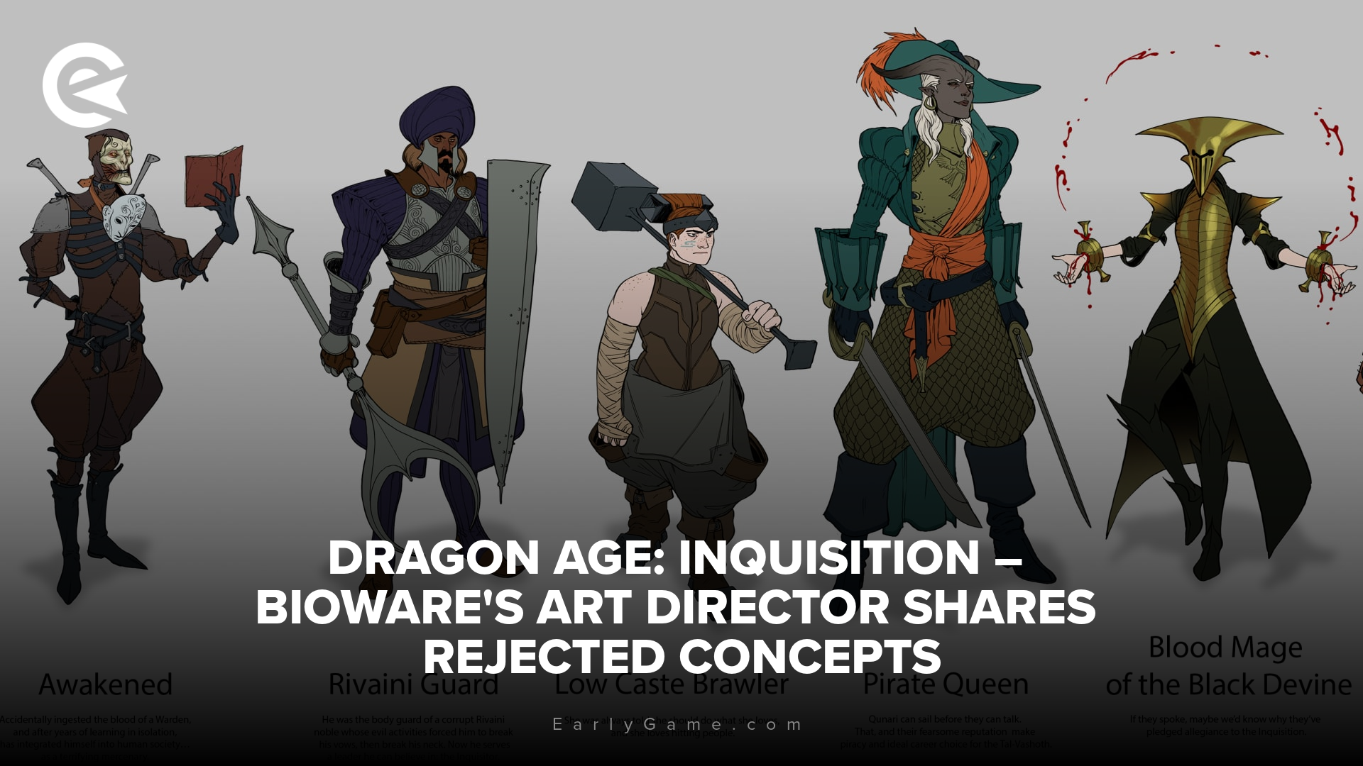 Dragon Age: Inquisition: el director de arte de Bioware comparte conceptos rechazados, incluido el regreso de un compañero controvertido