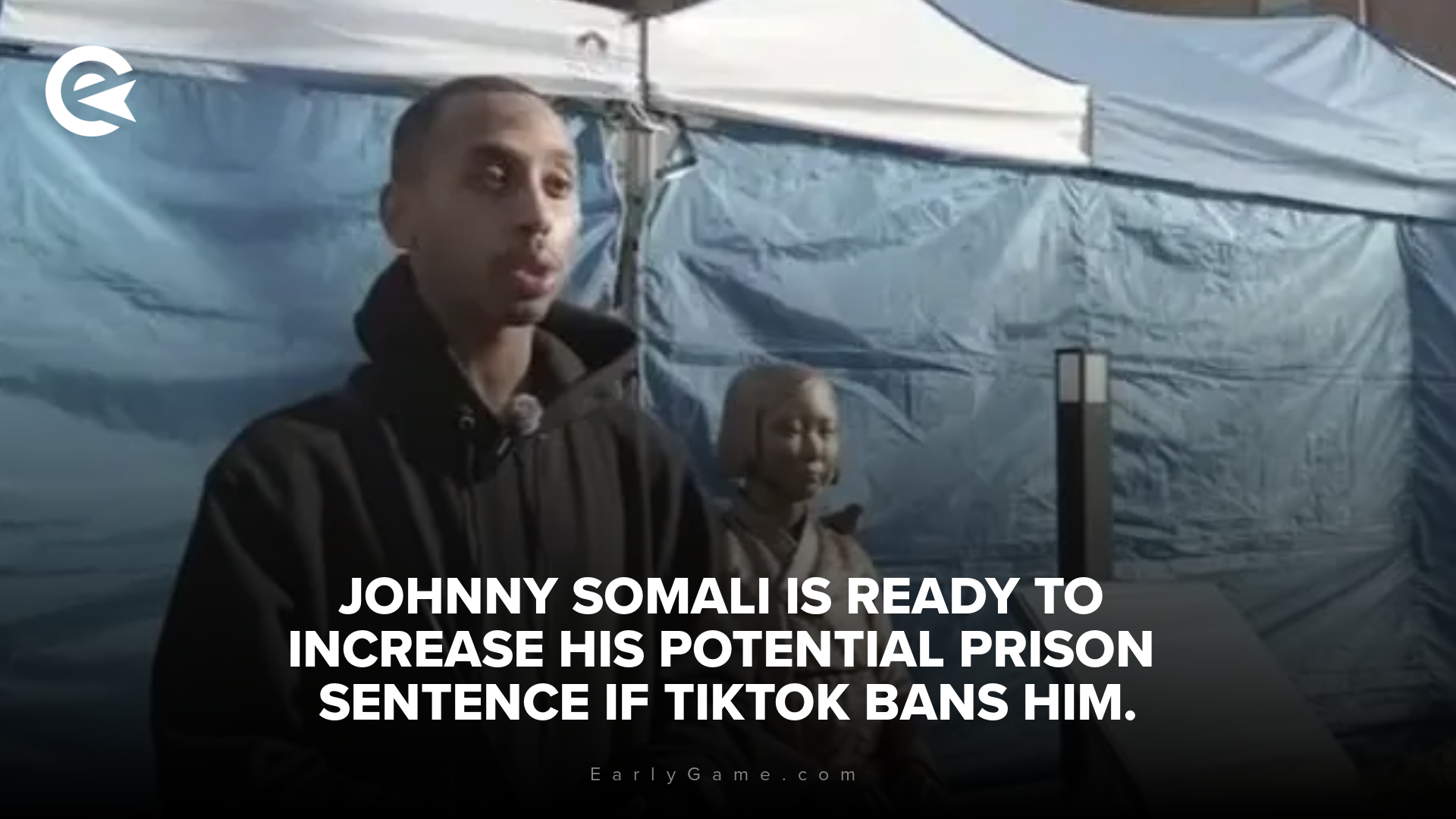 Johnny Somali is ready to increase his potential prison sentence if TikTok bans him