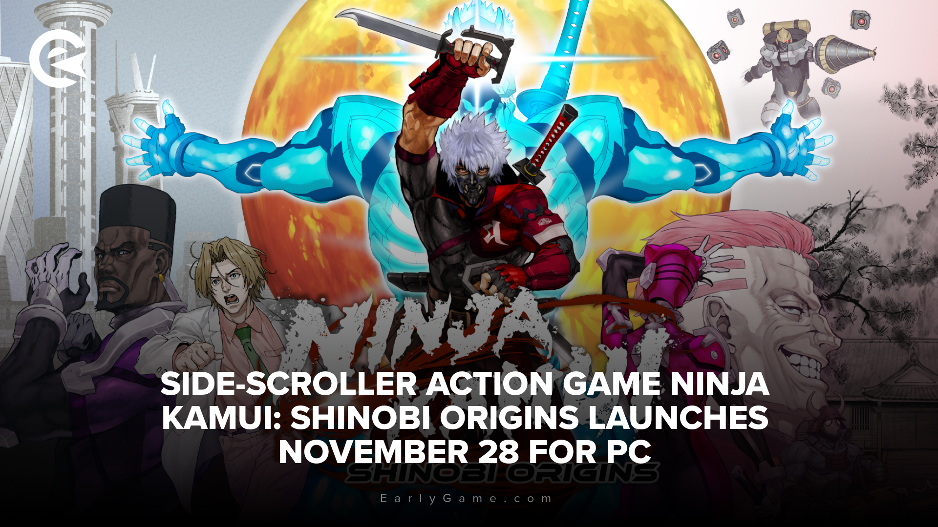 Side-scroller action game Ninja Kamui: Shinobi Origins launches for PC