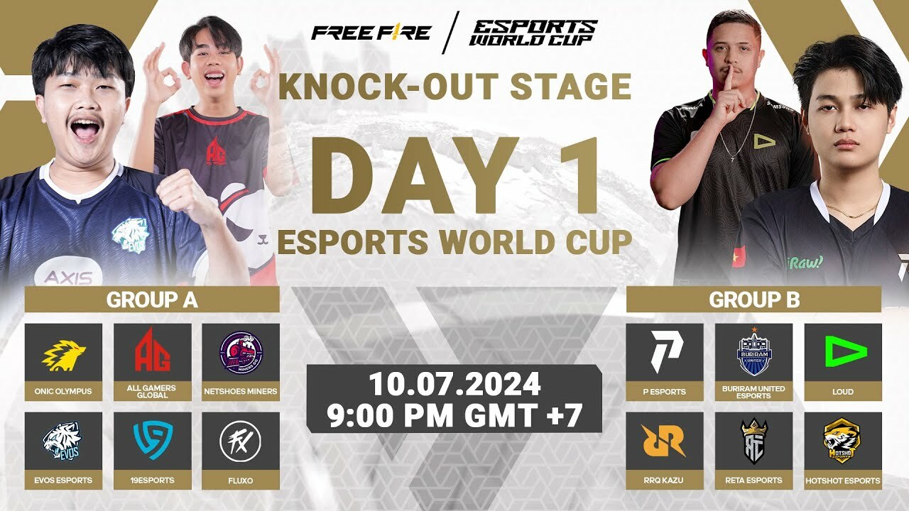 Free Fire World Cup 2024 Knockout Stage Day 1