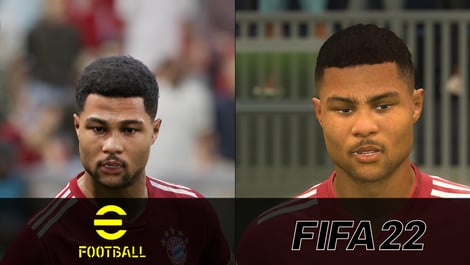 10 Gnabry e Football 2022 Fifa 22 Grafikvergleich