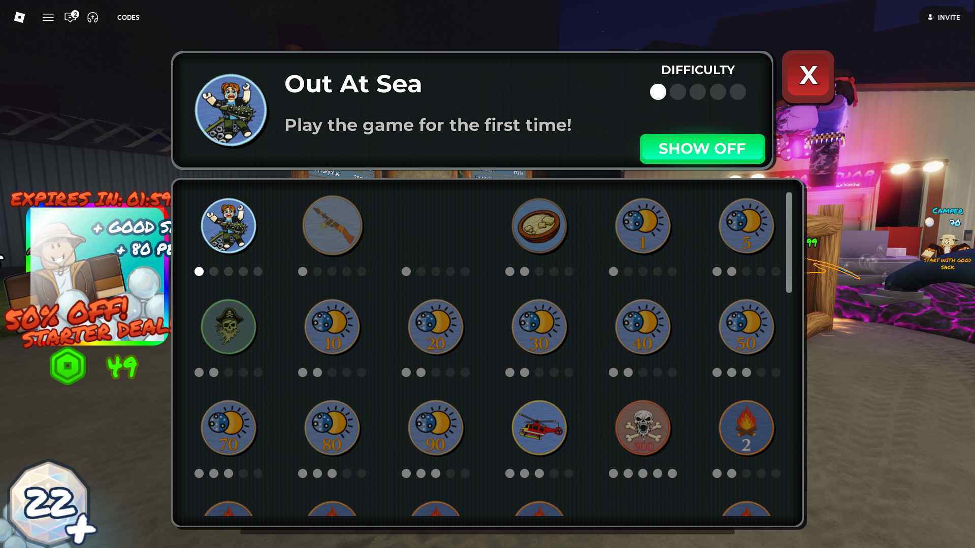 100 Days At Sea Badges