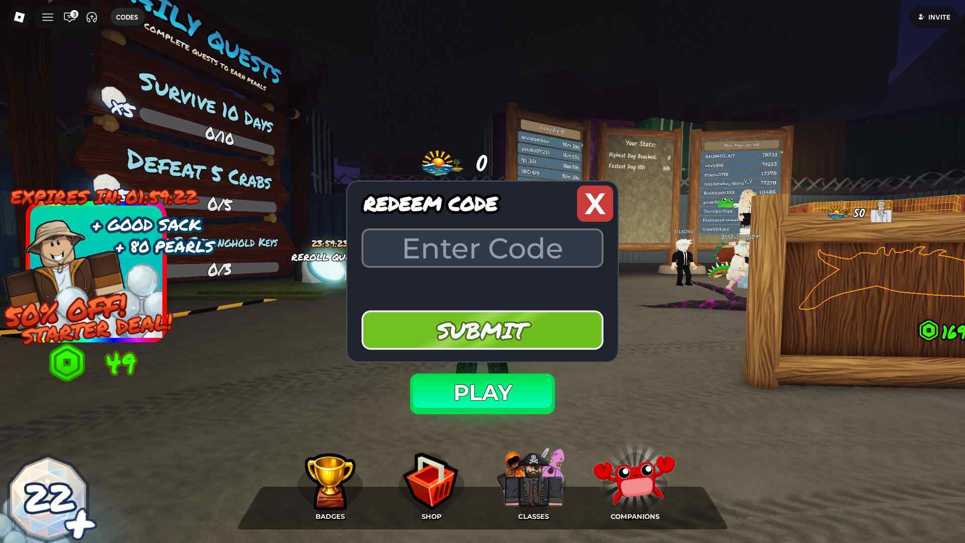 100 Days At Sea How To Redeem Codes 2