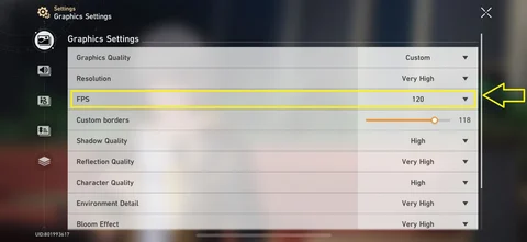 120 FPS HSR