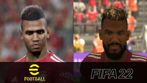 15 Choupo Moting e Football 2022 Fifa 22 Grafikvergleich