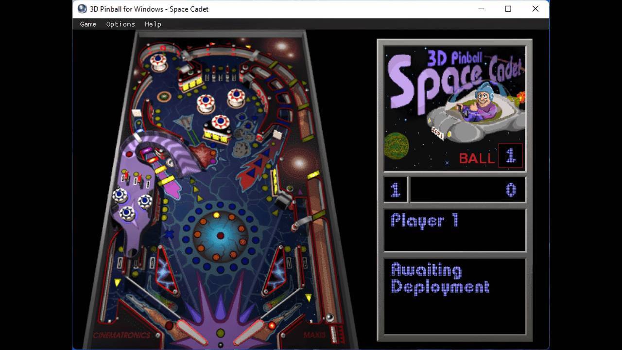 3 D Pinball for Windows Space Cadet