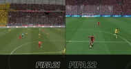 4 Stadion FIFA 21 vs FIFA 22 Grafikvergleich