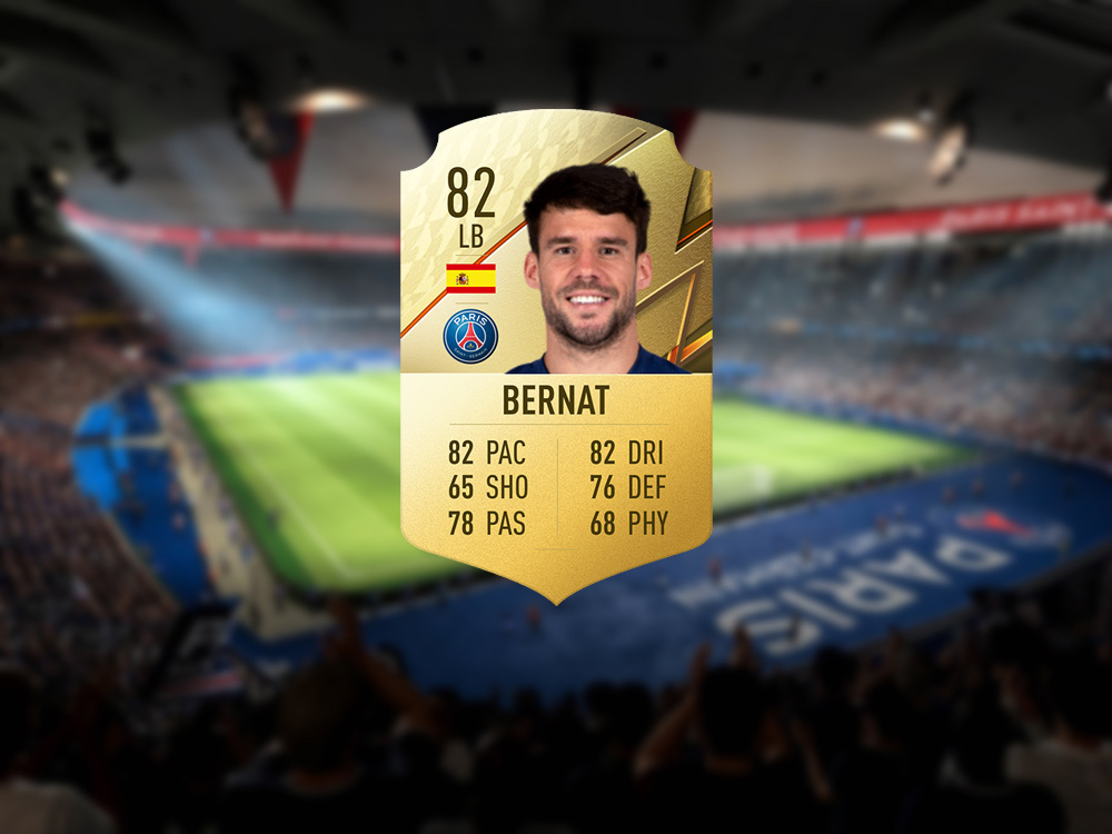 8 Bernat in FIFA 22 PSG