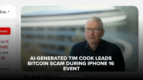 AI Generated Tim Cook Leads Bitcoin Scam During i Phone 16 Event