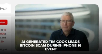 AI Generated Tim Cook Leads Bitcoin Scam During i Phone 16 Event