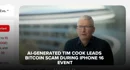 AI Generated Tim Cook Leads Bitcoin Scam During i Phone 16 Event