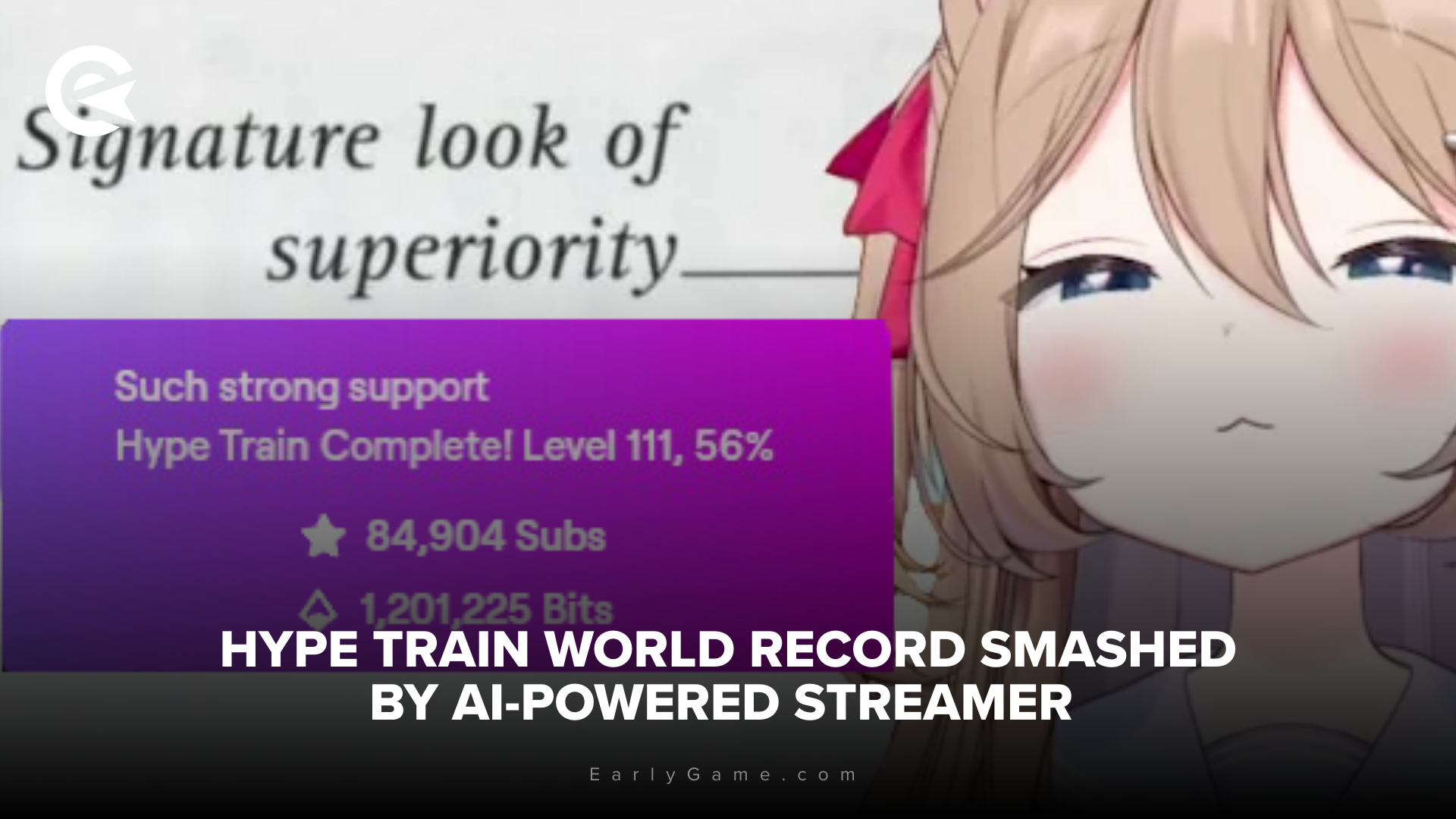 AI V Tuber sets Hype Train record 2