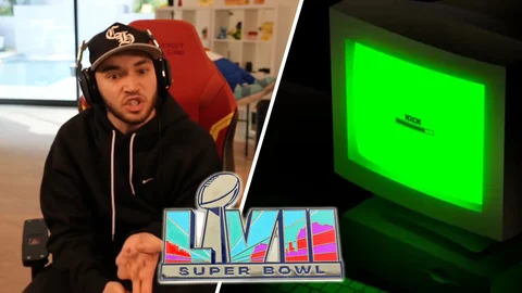 Adin Ross Thumbnail Super Bowl