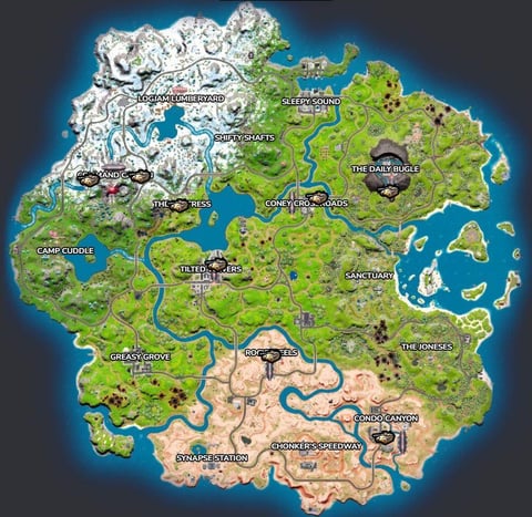 All Tank Locations Fortnite