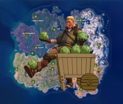 All cabbage cart locations fortnite jonesy