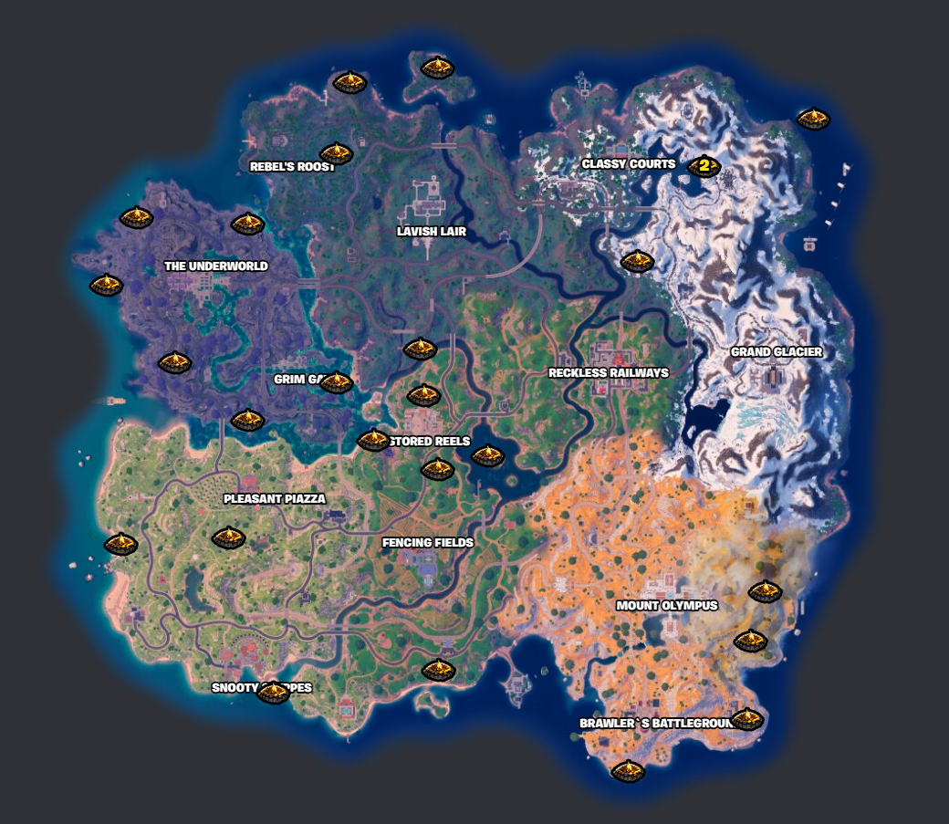 All campfire locations fortnite