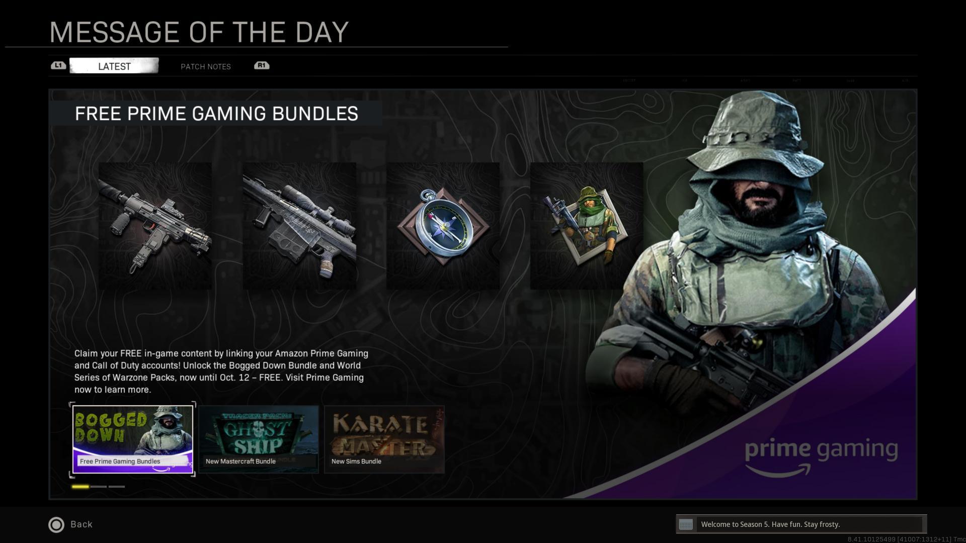 Call of Duty Prime Gaming Rewards (December 2023)