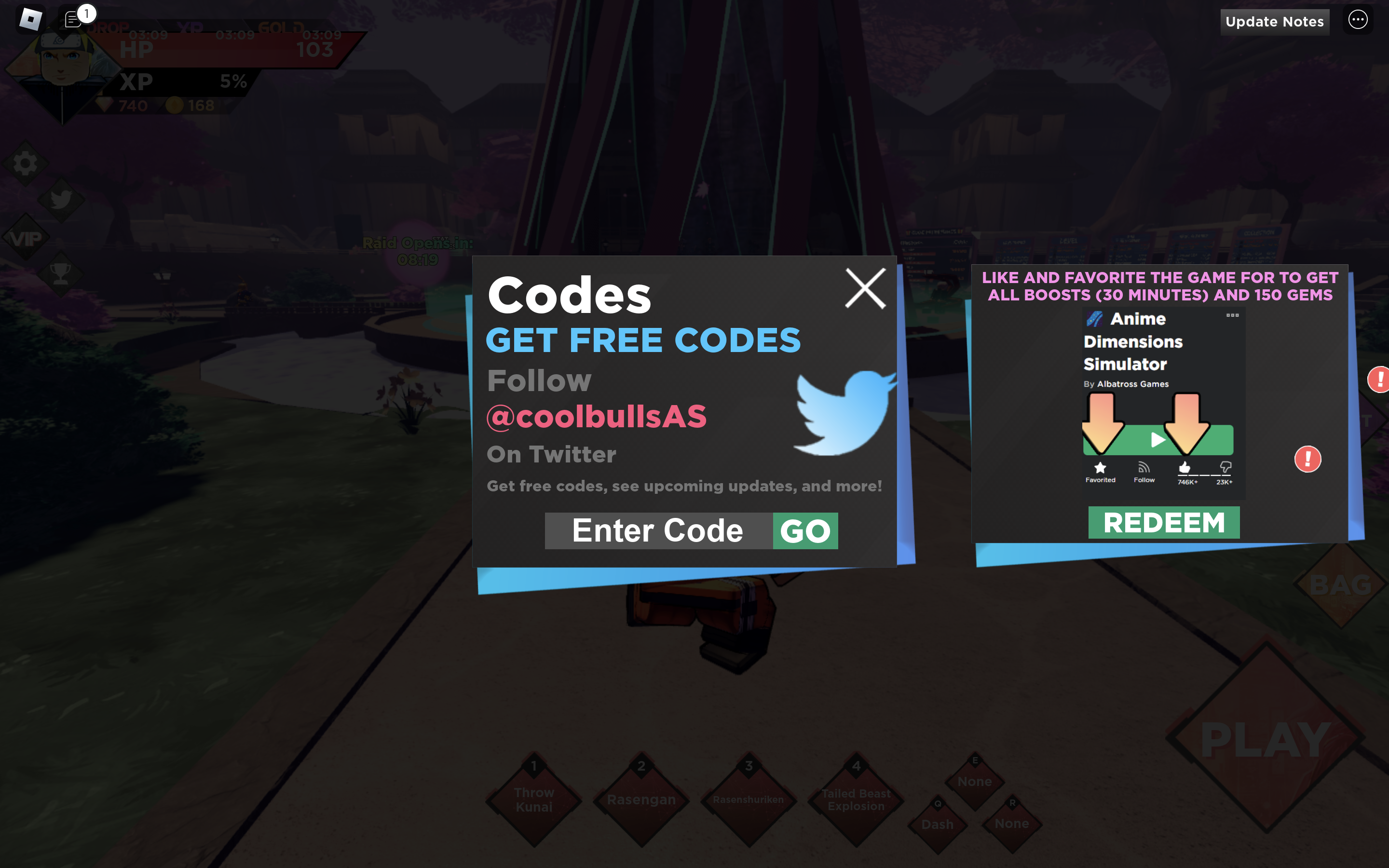 Anime Dimensions Codes October 2022  Roblox Free Boosts And Gems   GameGrinds