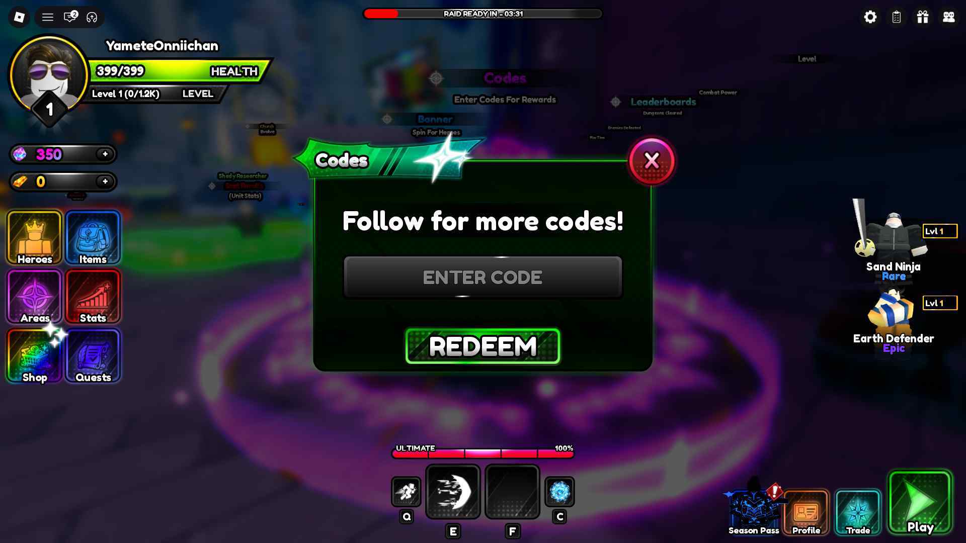 Anime Dungeons How to Redeem Codes 2