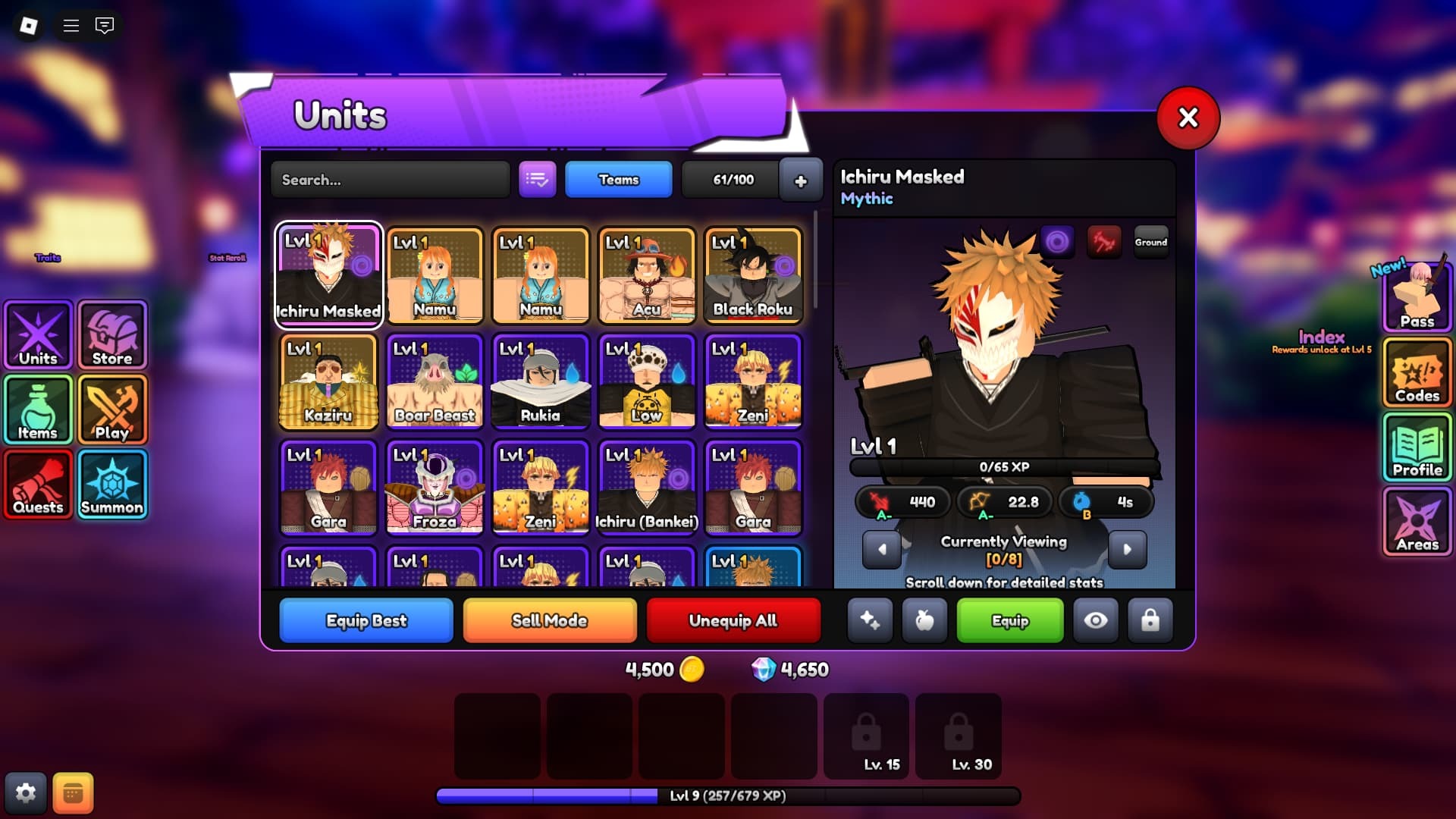 Anime Final Strike Units Tier List
