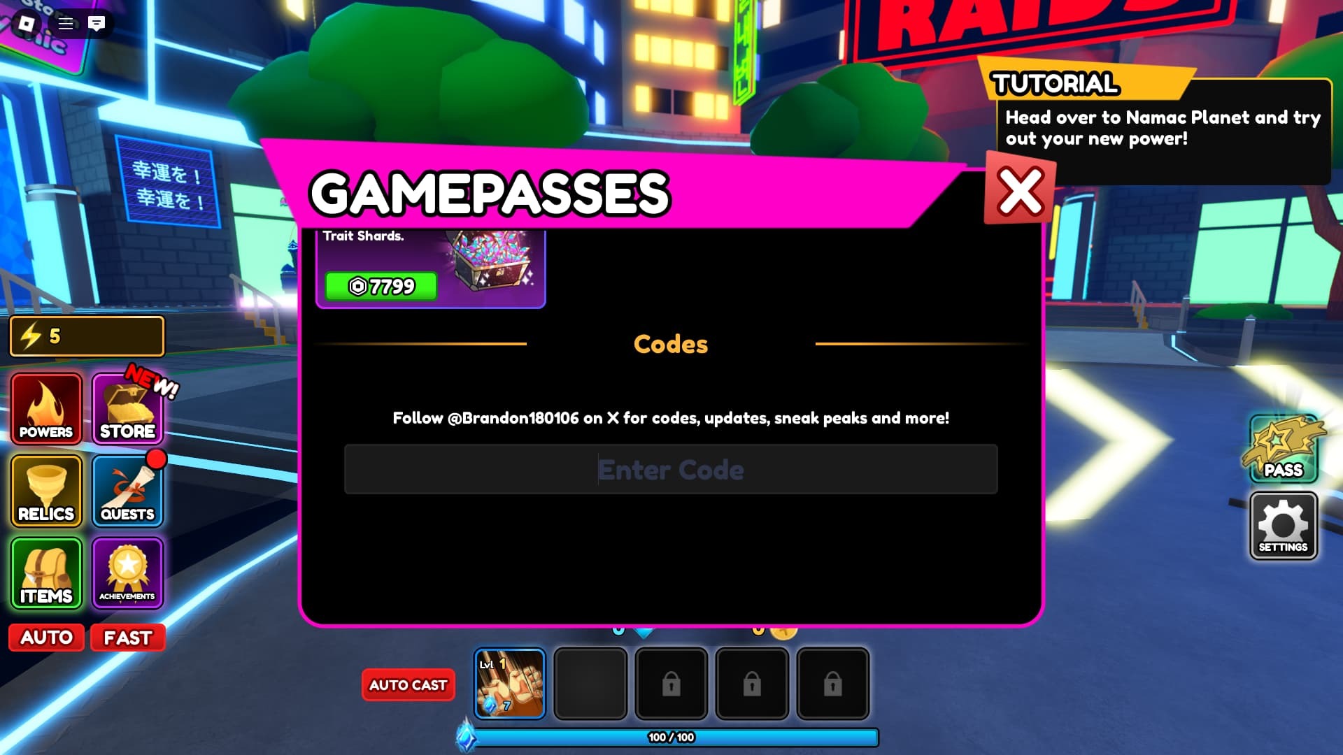 Anime Multiverse how to redeem codes