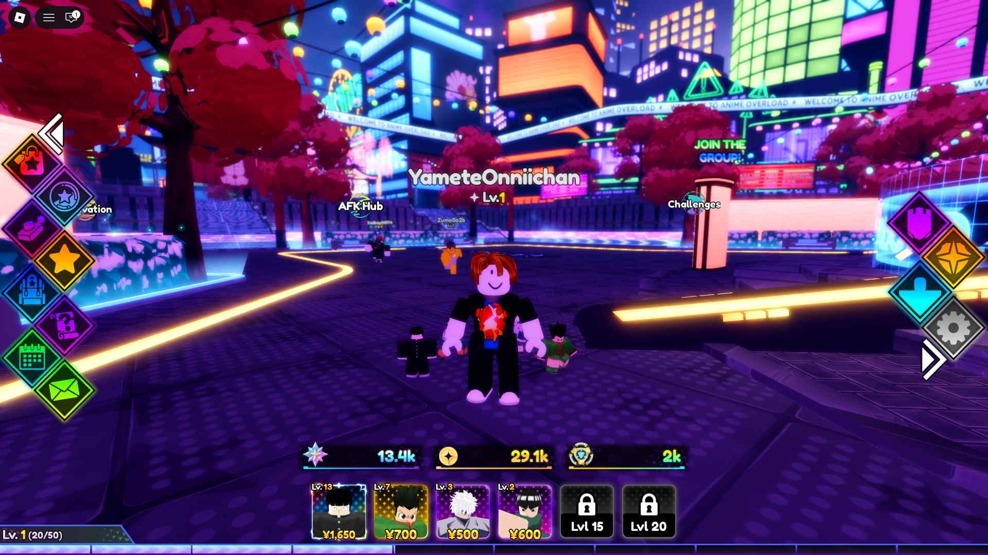 Anime Overload Active Codes