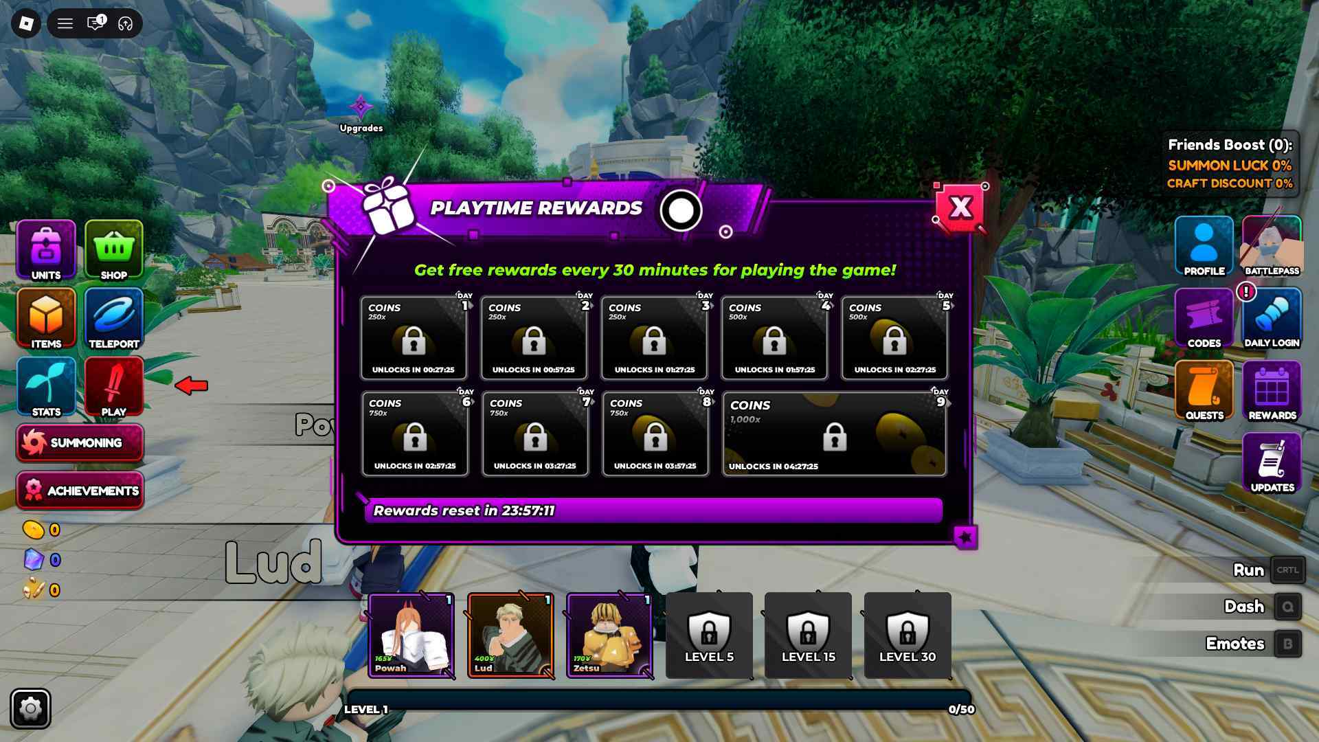 Anime Overseer Time Rewards