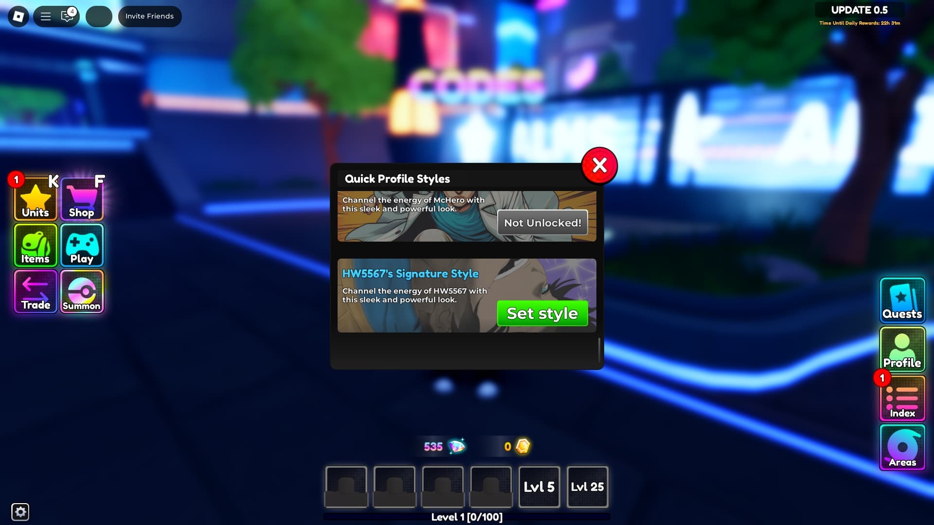 Anime Realms Profile Style Set Style