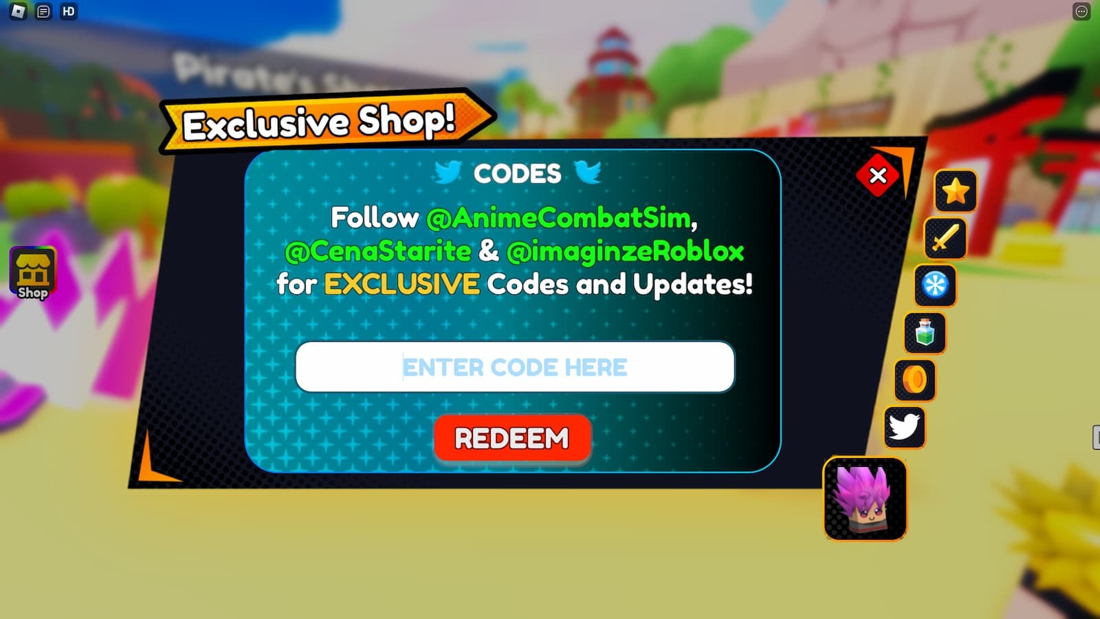 Anime Slashing Simulator how to redeem codes