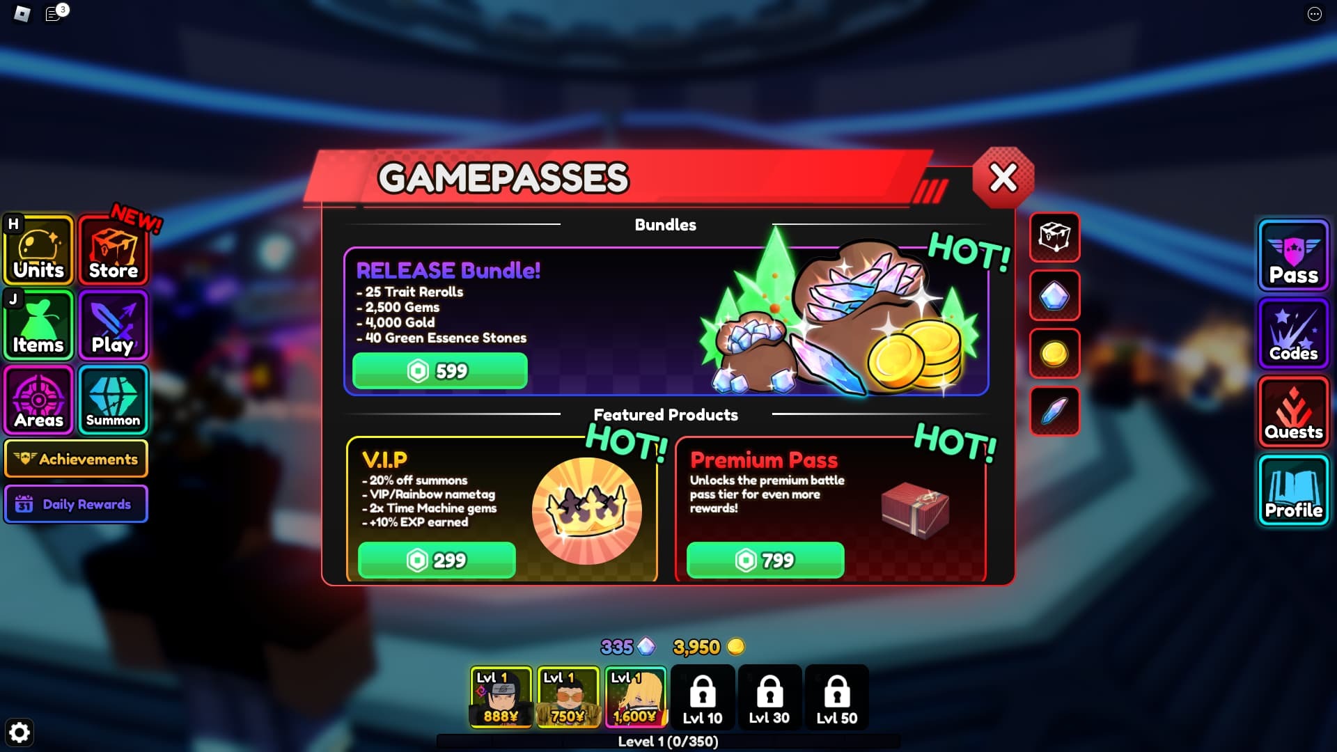 Anime Vanguard Gamepass