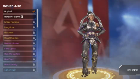 Apex Legends Hottest Female Skins Conduit Royal Obsidian