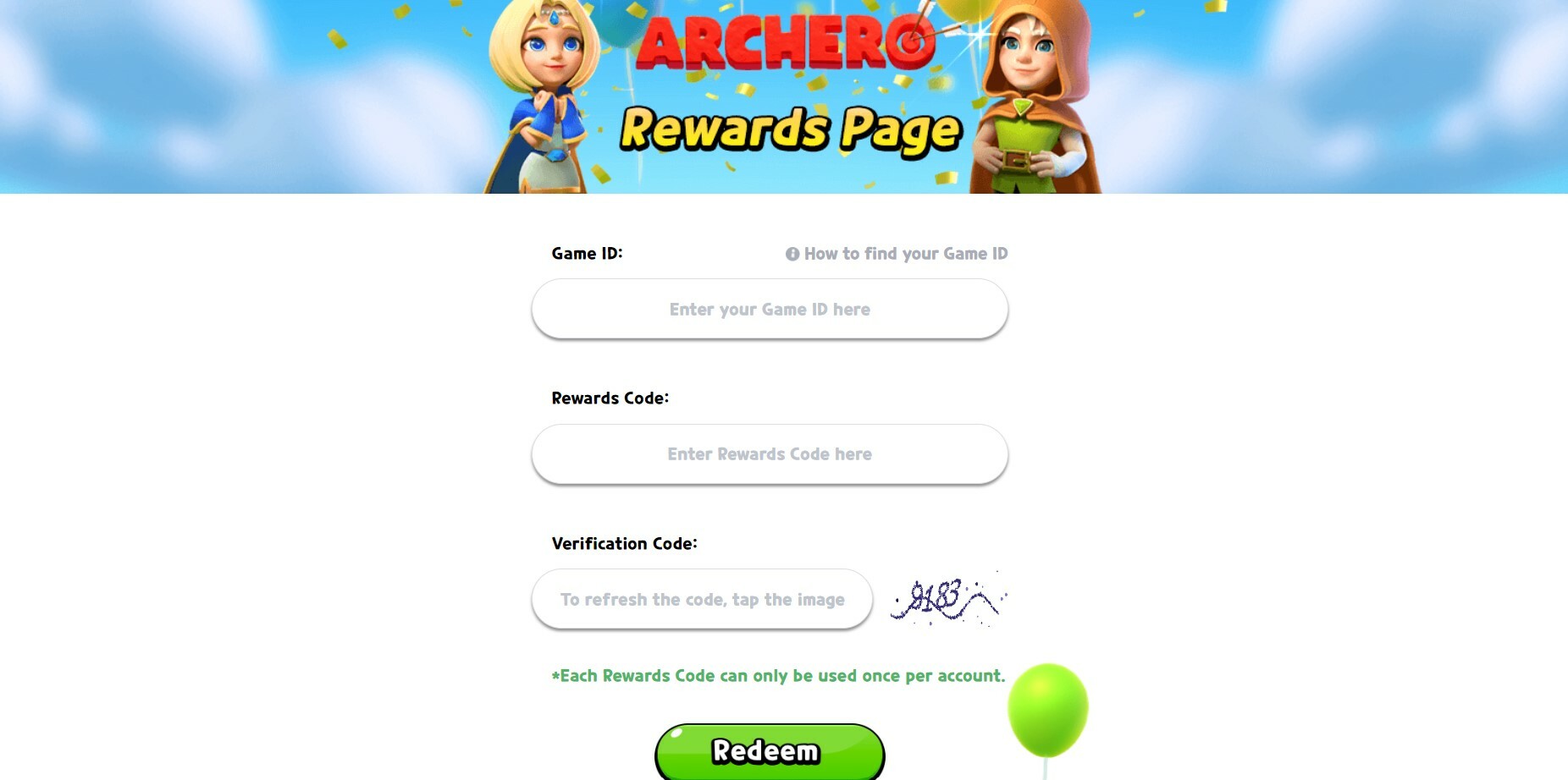Archero Code Redemption