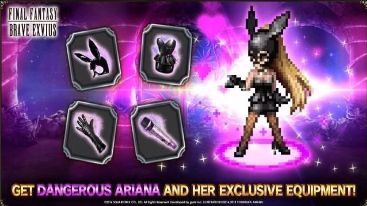 Ariana Grande Final Fantasy Brave Exvius