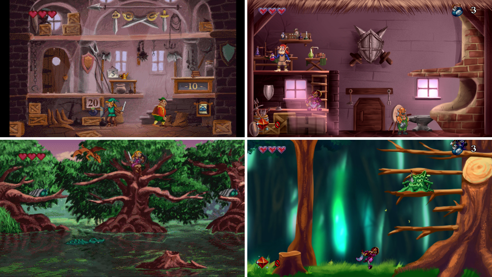 Arzette comparison screenshots