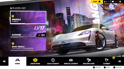 Asphalt9 Expansion UI Rework