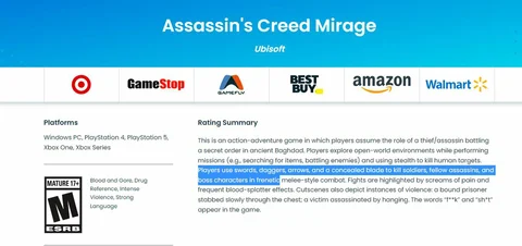Assassins Creed Mirage Rating Basim Story