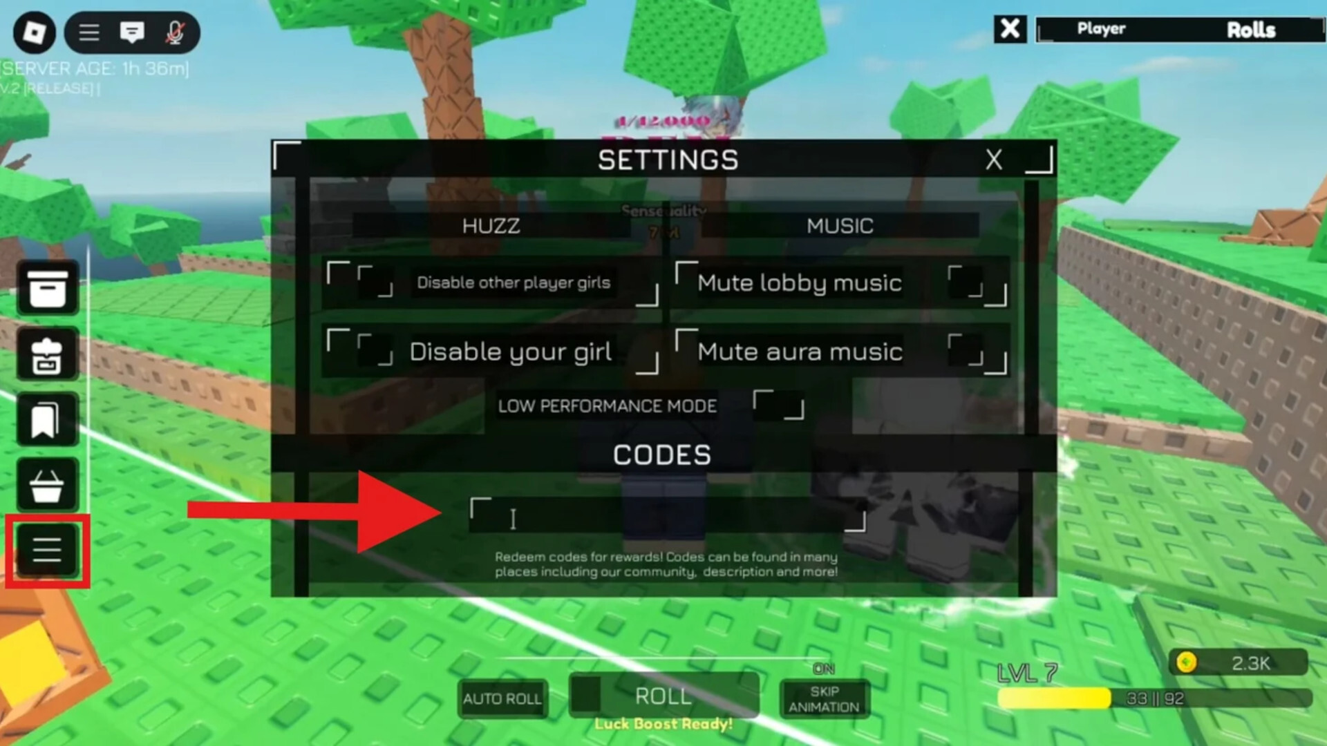 Auruzz RNG Code Redemption