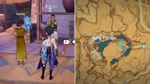 Azalai location in Genshin Impact