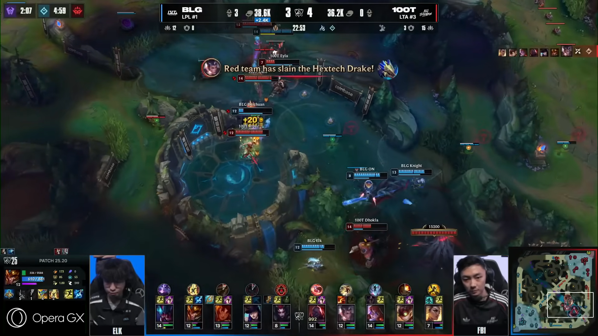 BLG vs 100 T WORLDS 2025 screenshot