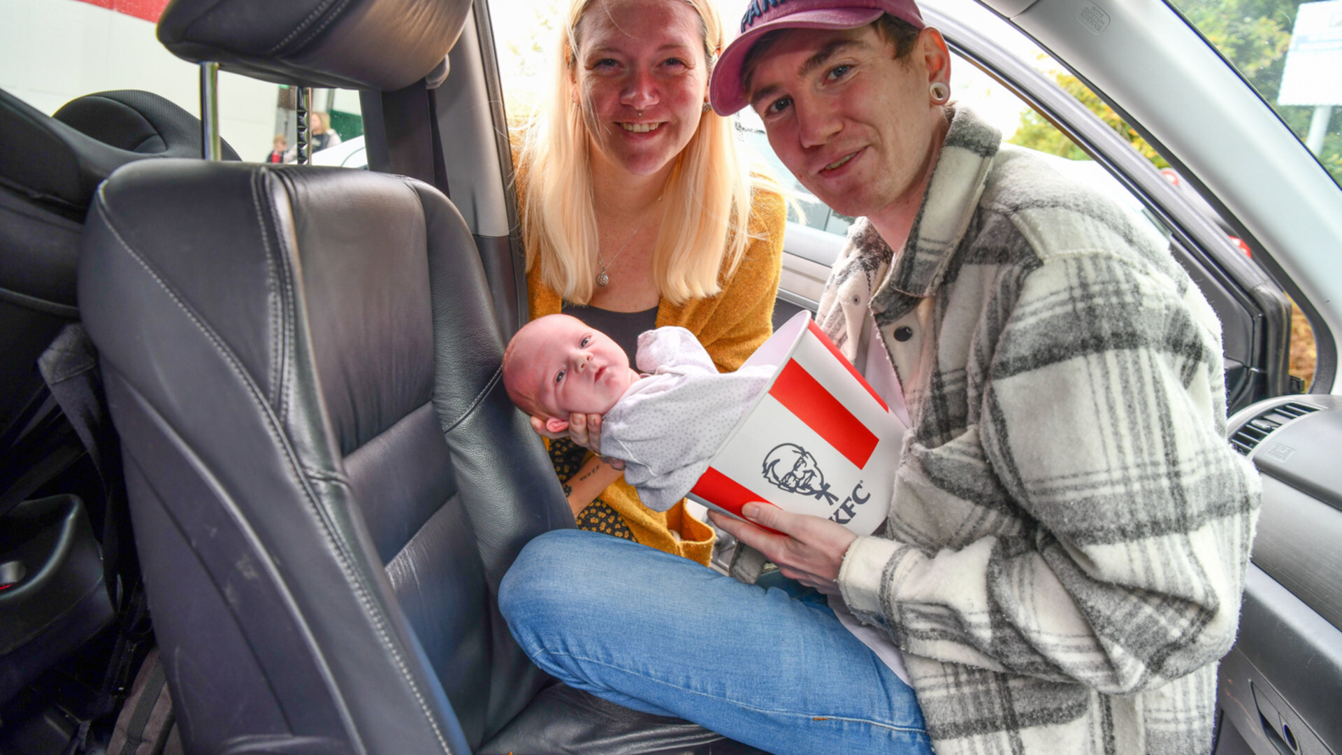 Baby Born in KFC Parking Lot