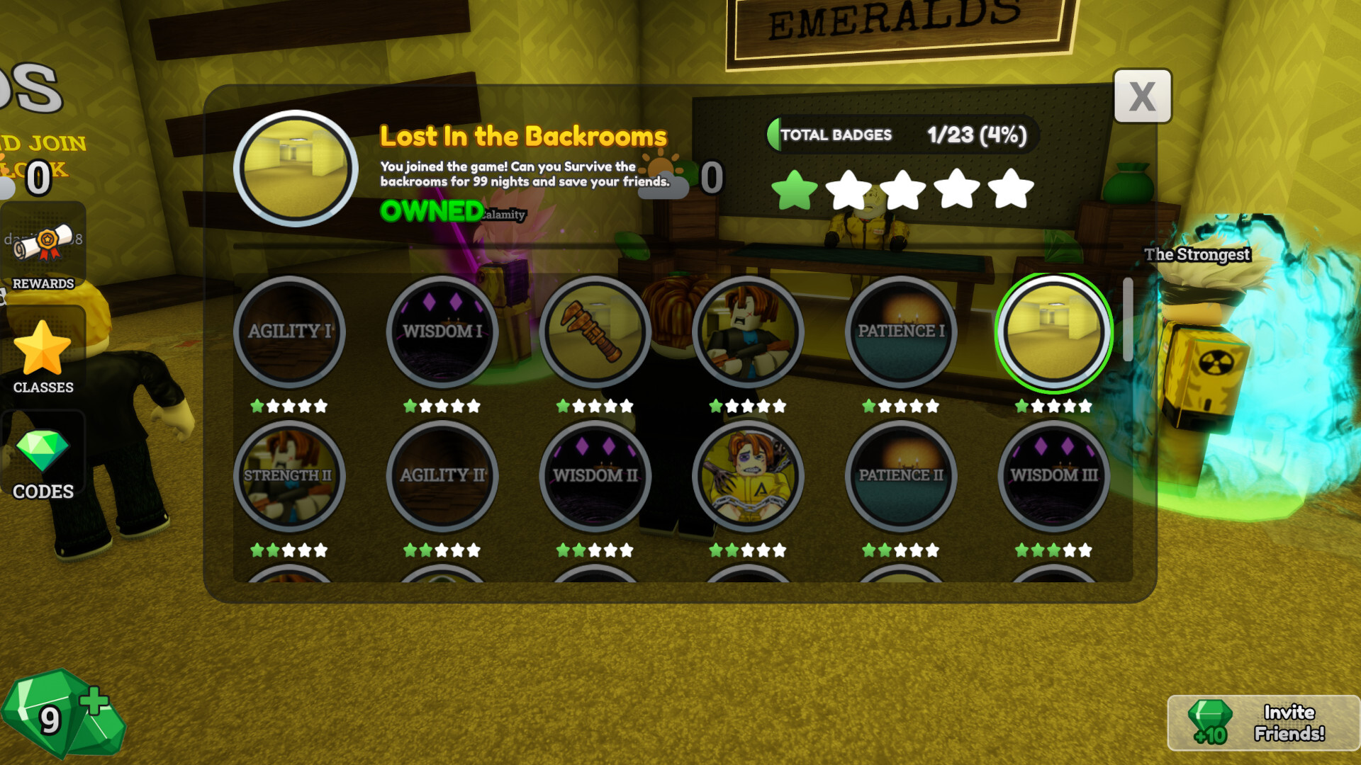 Badge Rewards Survive the Backrooms