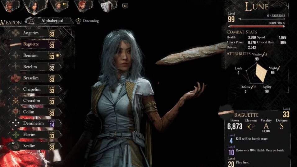 Baguette Weapon Expedition 33