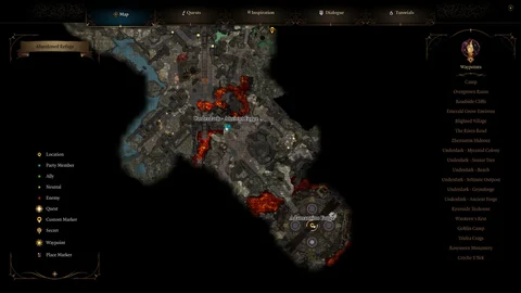Baldurs Gate 3 Adamantine Forge Map