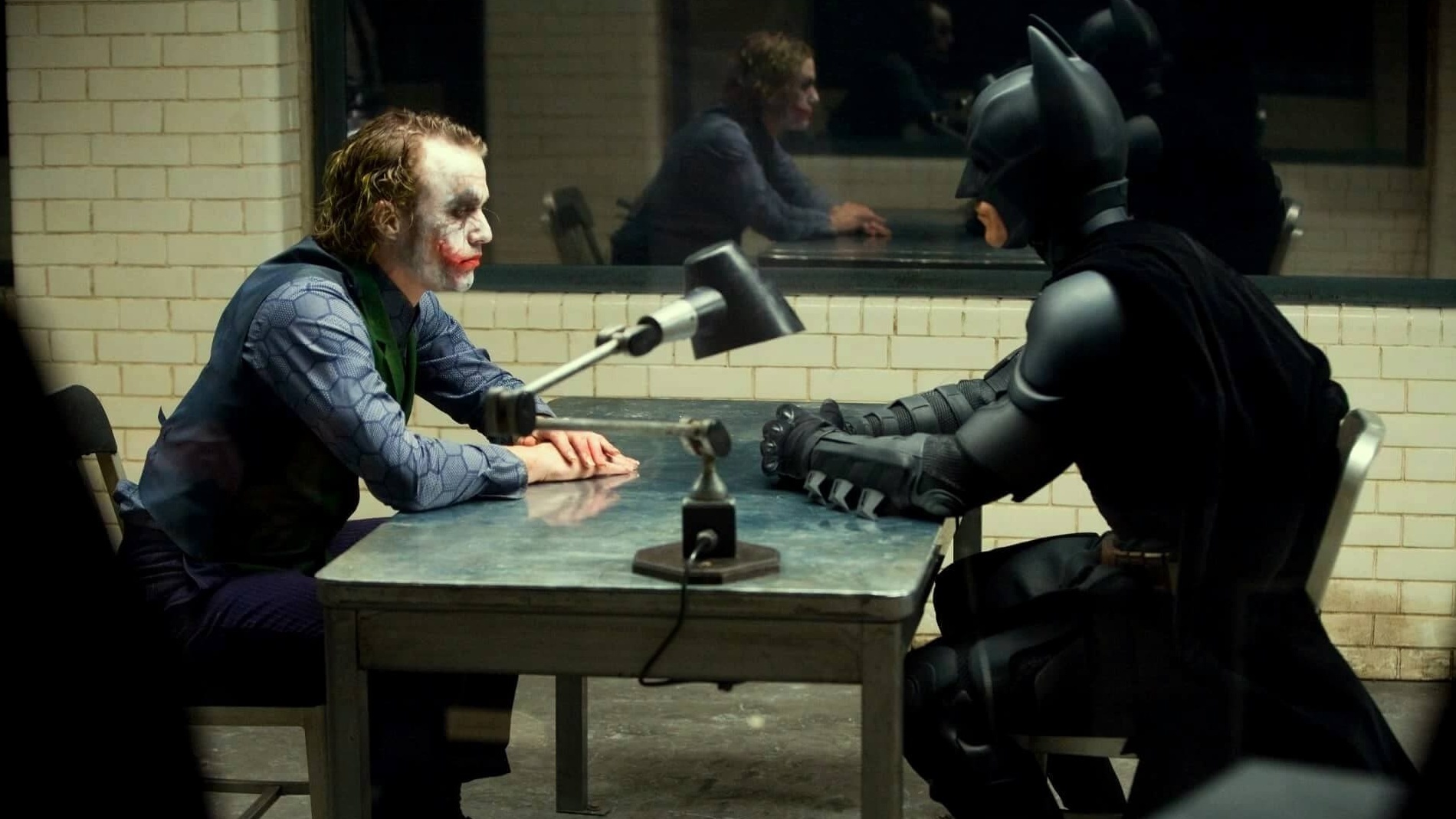 Batman And Joker scene The Dark Knight 2008 1