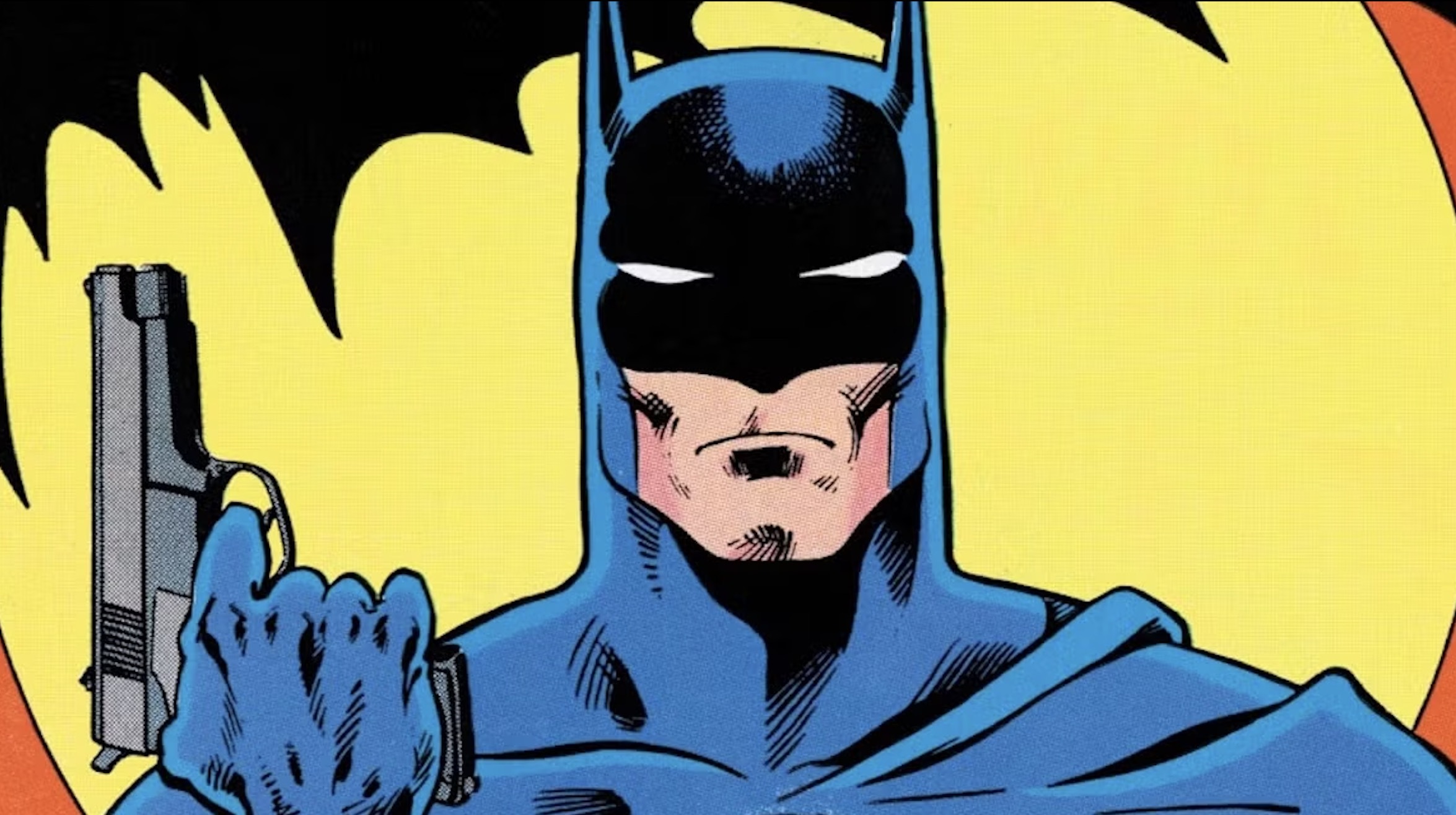 Batman originally had a weapon