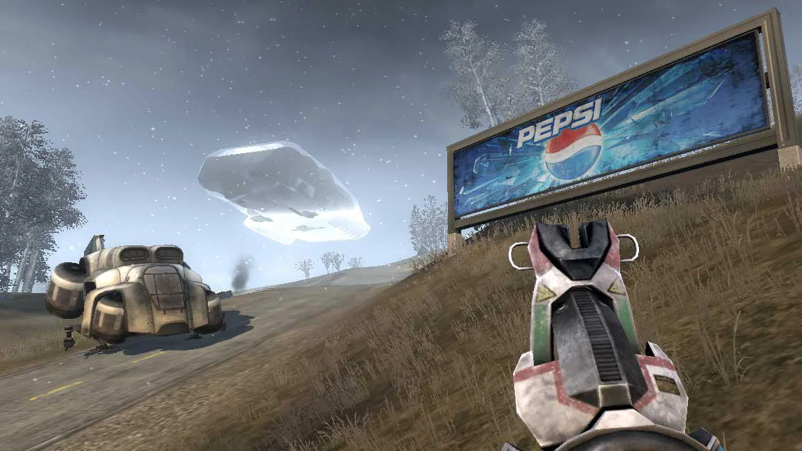 Battlefield 2142 2006 in game advertisement