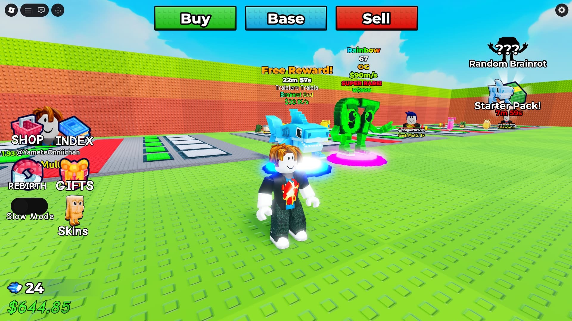 Be a Brainrot Free reward