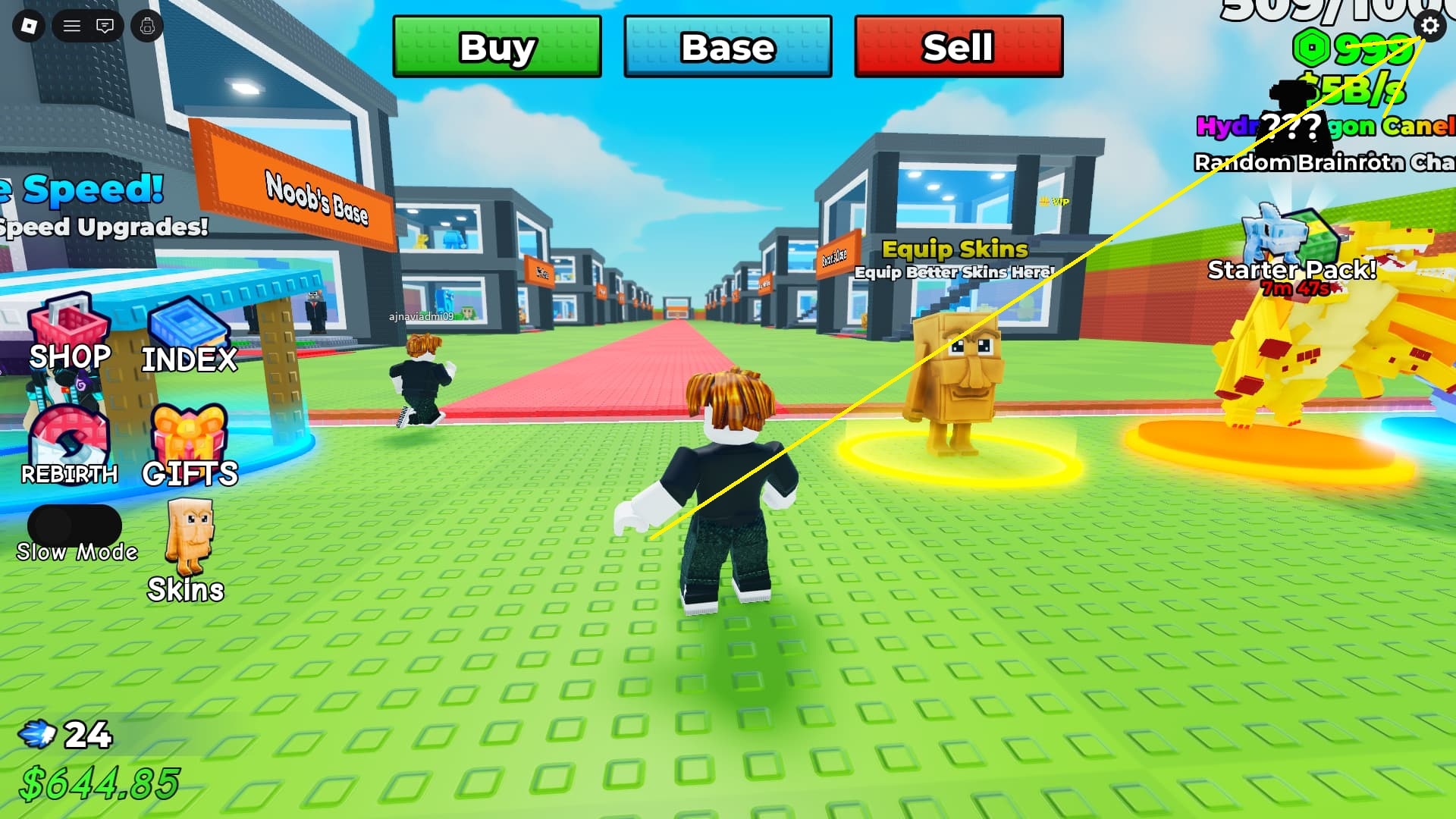 Be a Brainrot How to redeem code 1